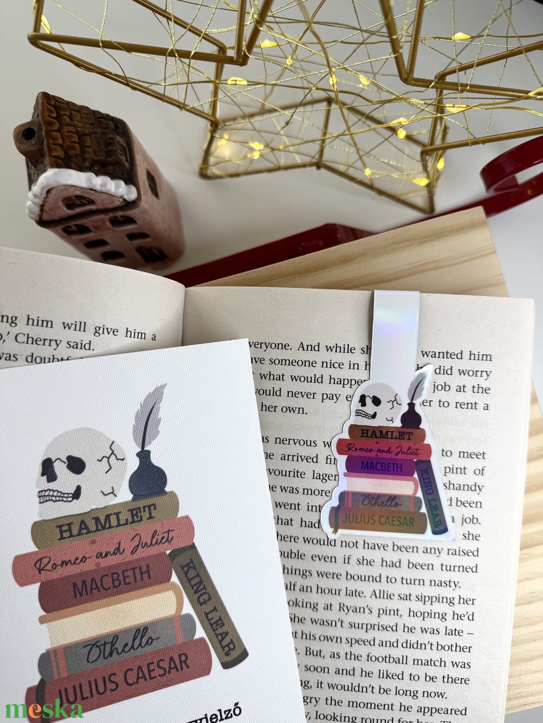 Shakespeare - mágneses könyvjelző  - könyv & zene - könyvjelző - Meska.hu