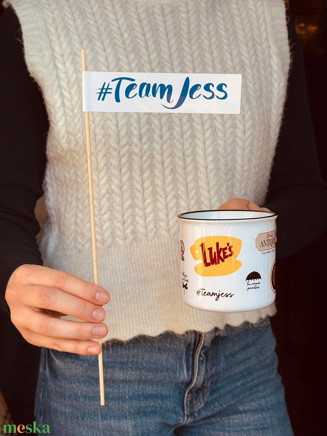 Gilmore #team - kerámia bögre  - otthon & életmód - konyhafelszerelés, tálalás - tálalás - bögre & csésze - Meska.hu