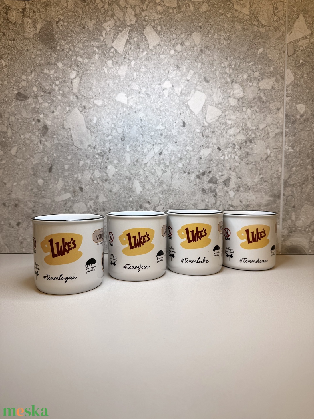 Gilmore #team - kerámia bögre  - otthon & életmód - konyhafelszerelés, tálalás - tálalás - bögre & csésze - Meska.hu