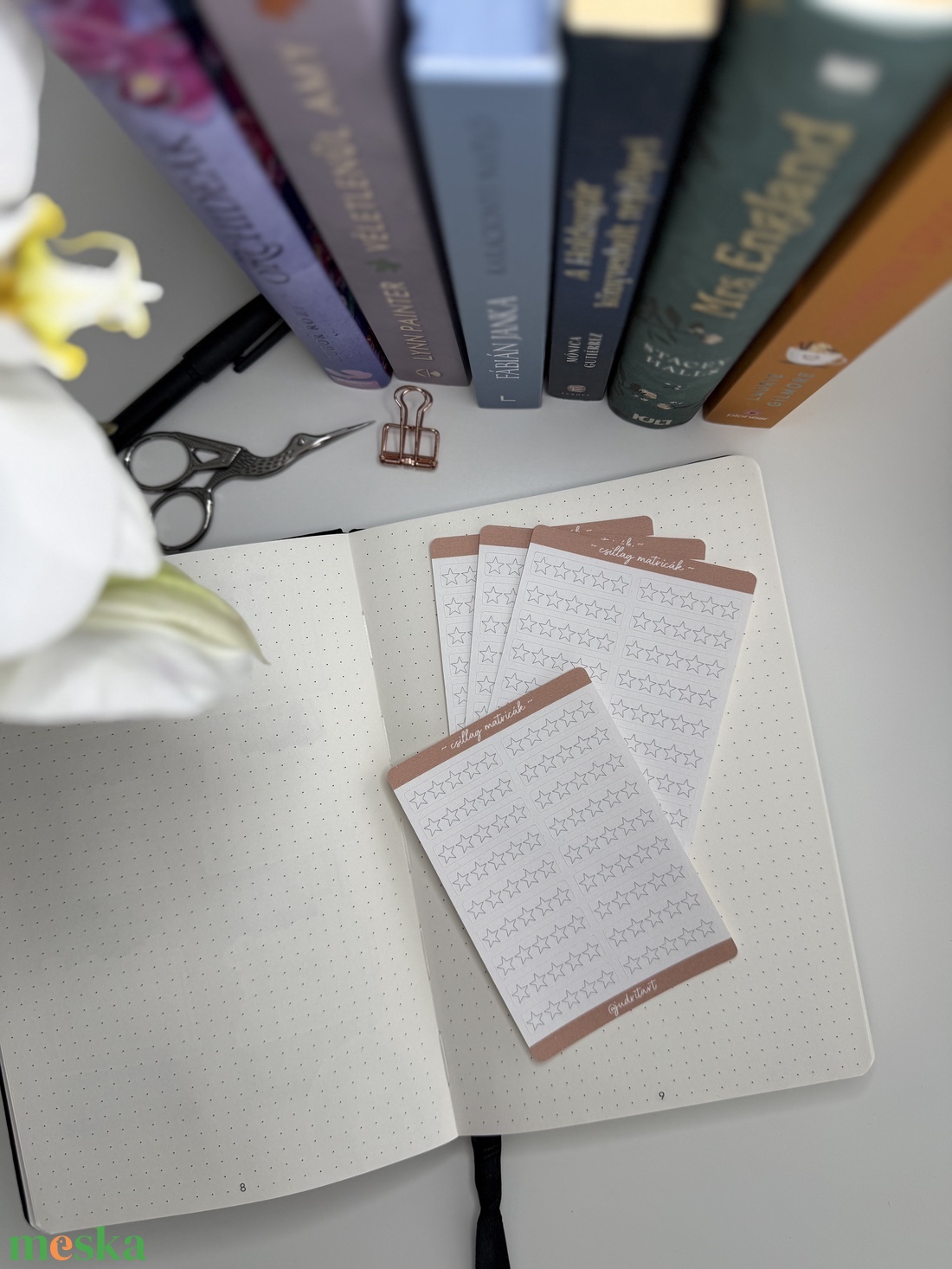 Csillag - matricaív - kellékek & szerszámok - dekorációs kellékek - matricaív - Meska.hu