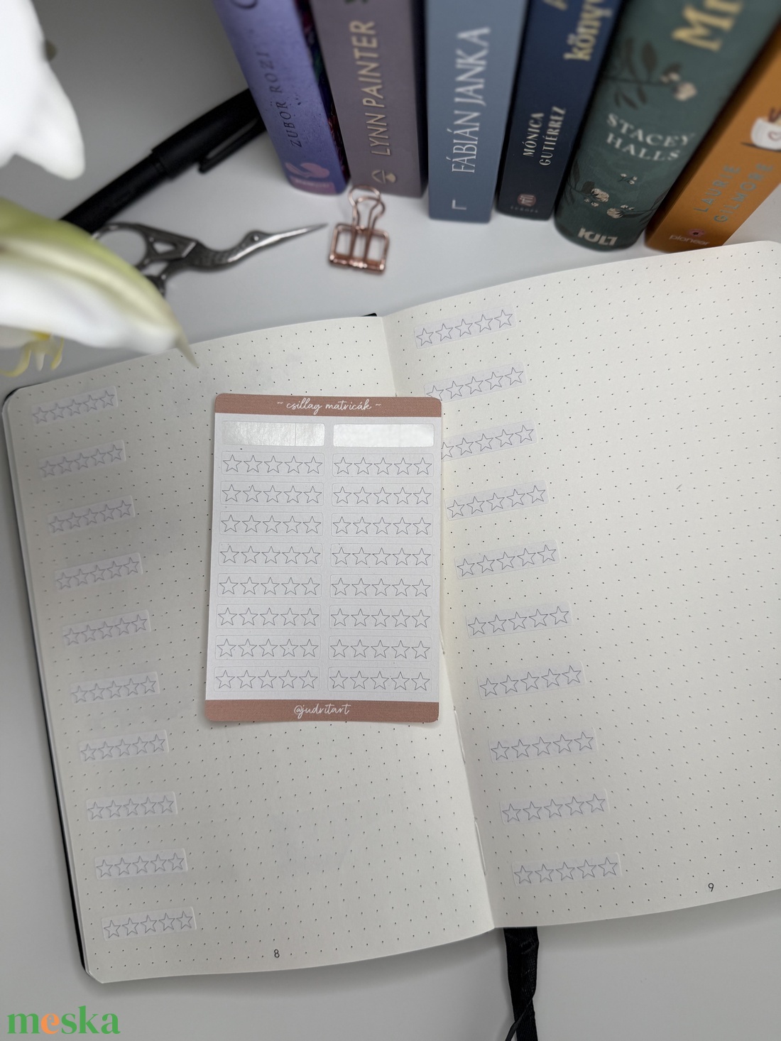 Csillag - matricaív - kellékek & szerszámok - dekorációs kellékek - matricaív - Meska.hu