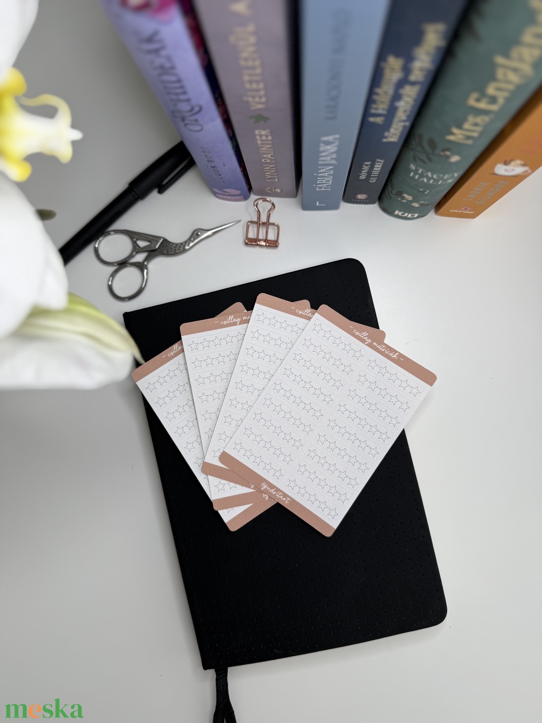 Csillag - matricaív - kellékek & szerszámok - dekorációs kellékek - matricaív - Meska.hu