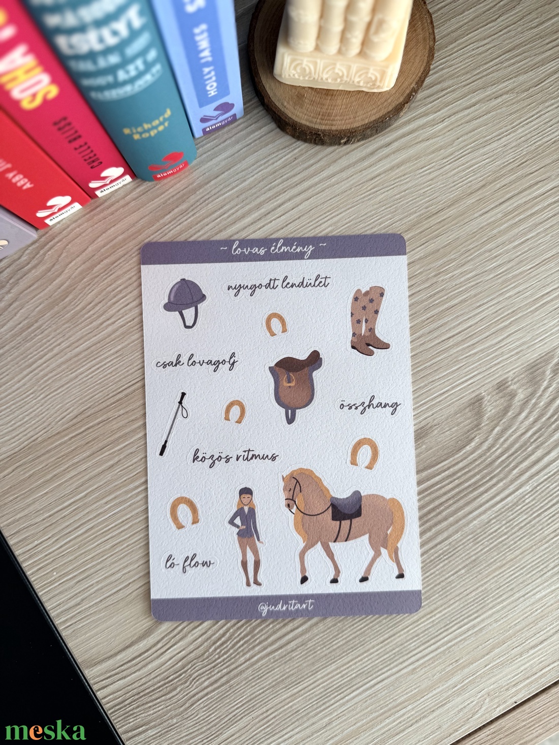Lovas élmény - matricaív  - kellékek & szerszámok - dekorációs kellékek - matricaív - Meska.hu