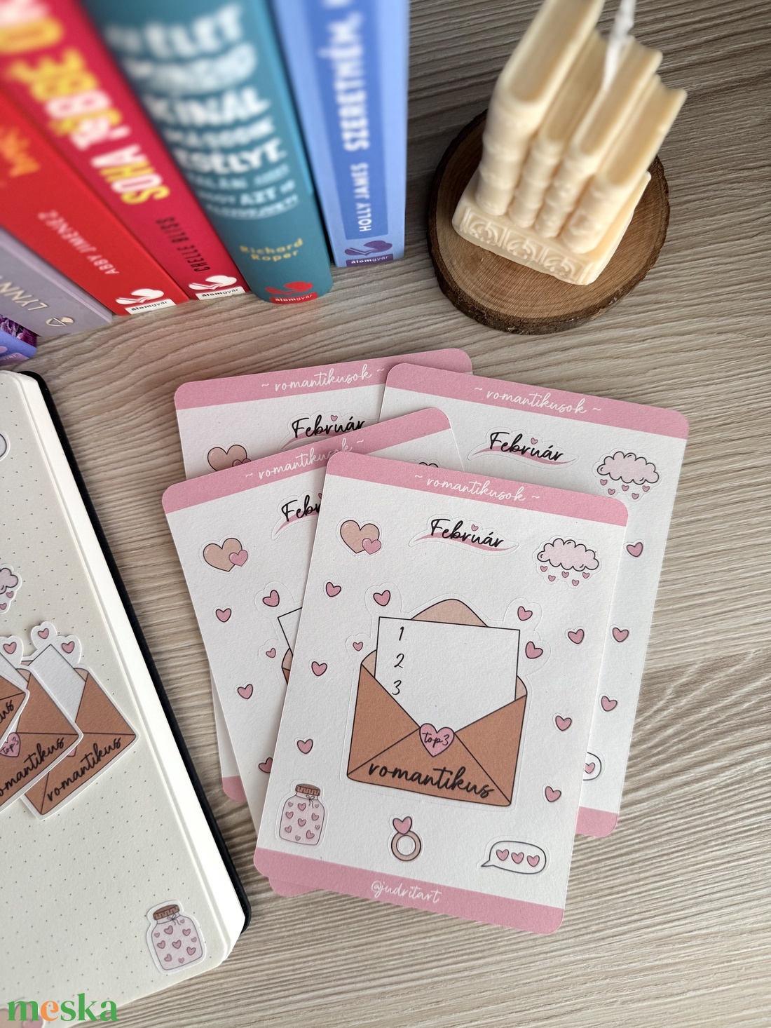 Könyvnapló - romantikusok matricaív  - kellékek & szerszámok - dekorációs kellékek - matricaív - Meska.hu