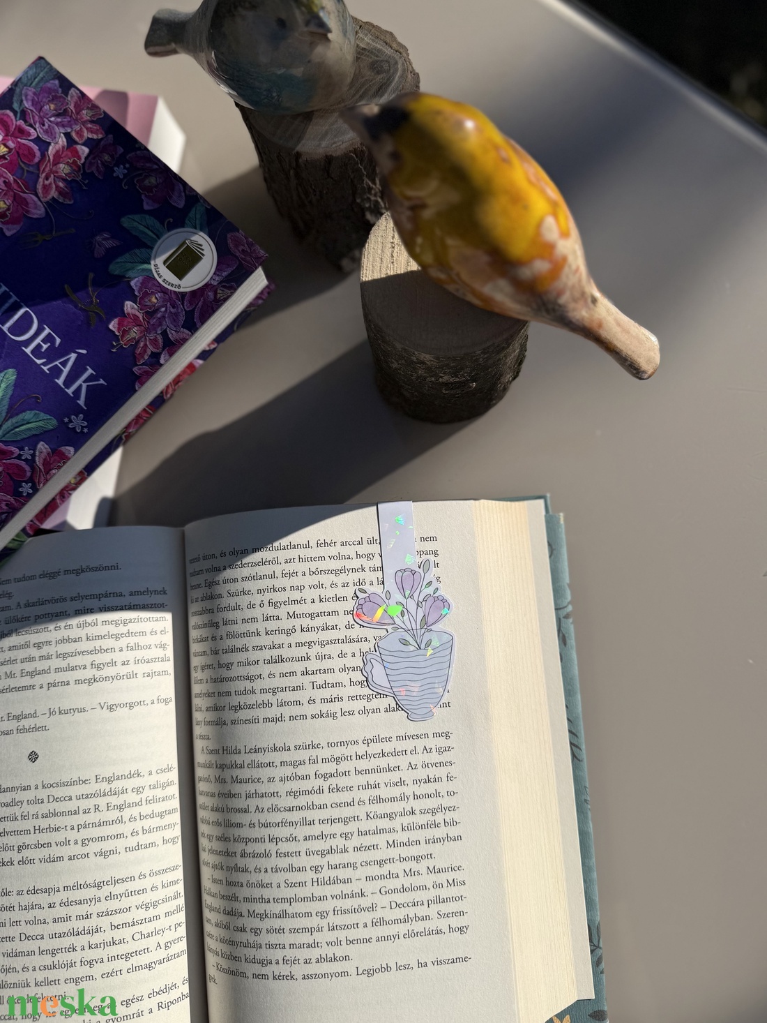 Egy bögre virág - mágneses könyvjelző  - könyv & zene - könyvjelző - Meska.hu