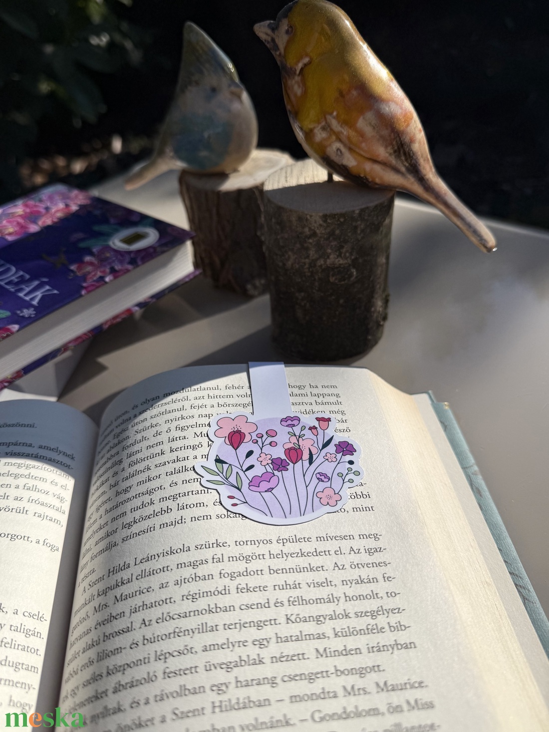 Virágzó tavasz - mágneses könyvjelző  - könyv & zene - könyvjelző - Meska.hu