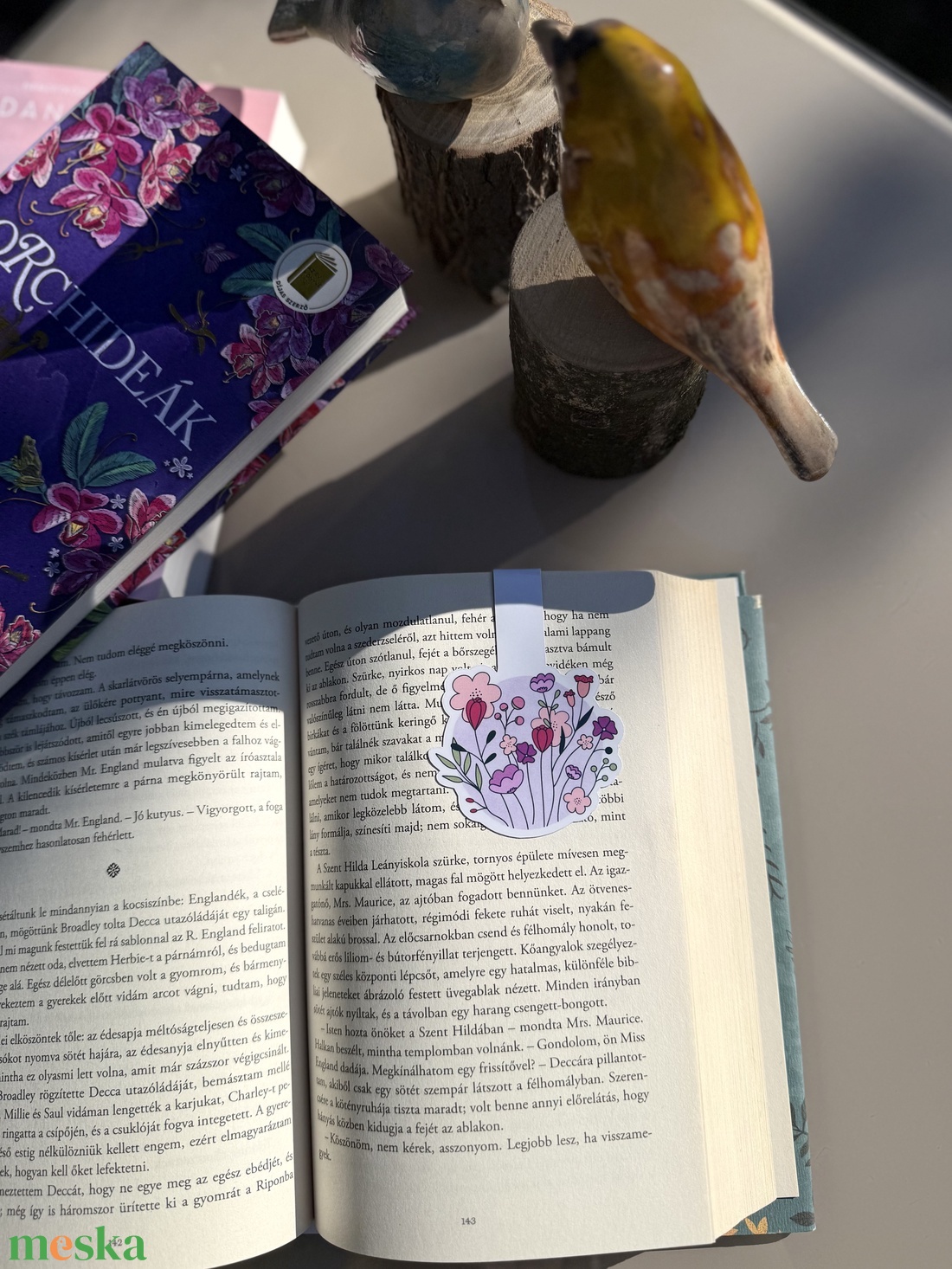 Virágzó tavasz - mágneses könyvjelző  - könyv & zene - könyvjelző - Meska.hu