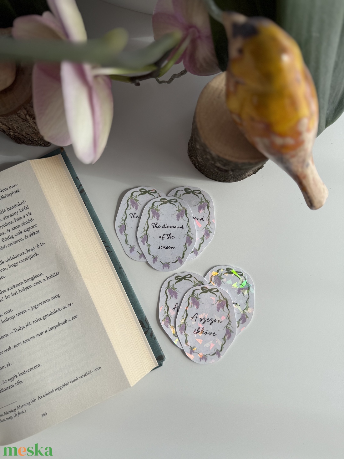 Bridgerton hangulat - ékkő vinyl matrica - otthon & életmód - papír, írószer - matrica, matrica csomag - Meska.hu