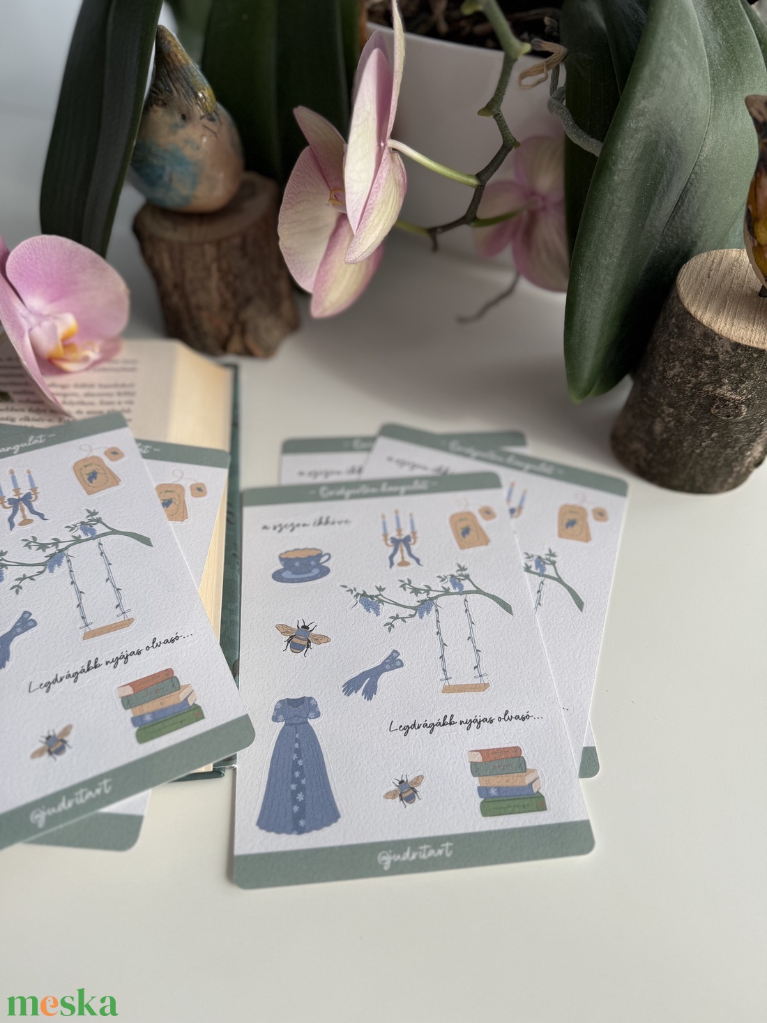 Bridgerton hangulat - papír matricaív - otthon & életmód - papír, írószer - matrica, matrica csomag - Meska.hu