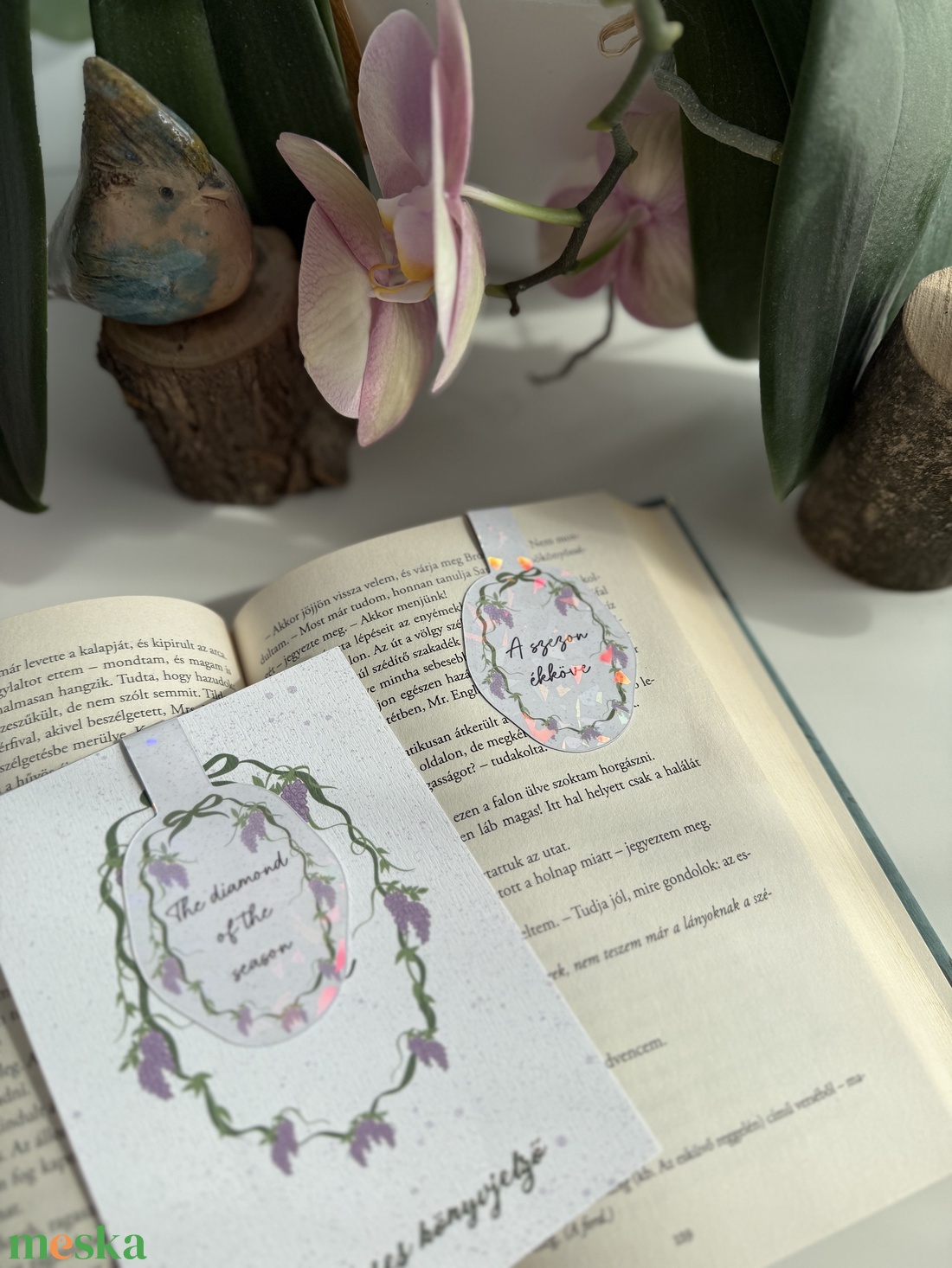 Bridgerton hangulat - mágneses könyvjelző  - könyv & zene - könyvjelző - Meska.hu