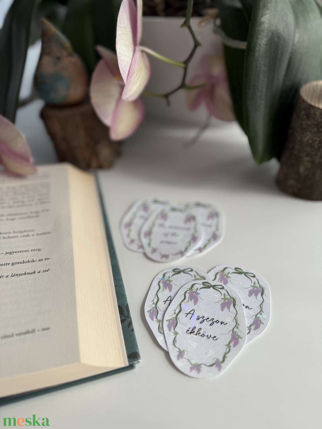 Bridgerton hangulat - ékkő vinyl matrica - otthon & életmód - papír, írószer - matrica, matrica csomag - Meska.hu