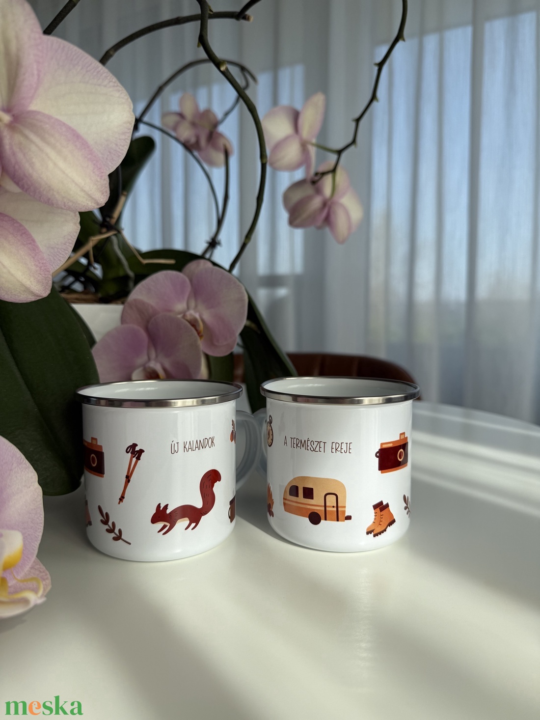 Kalandok a természetben - fém bögre  - otthon & életmód - konyhafelszerelés, tálalás - tálalás - bögre & csésze - Meska.hu