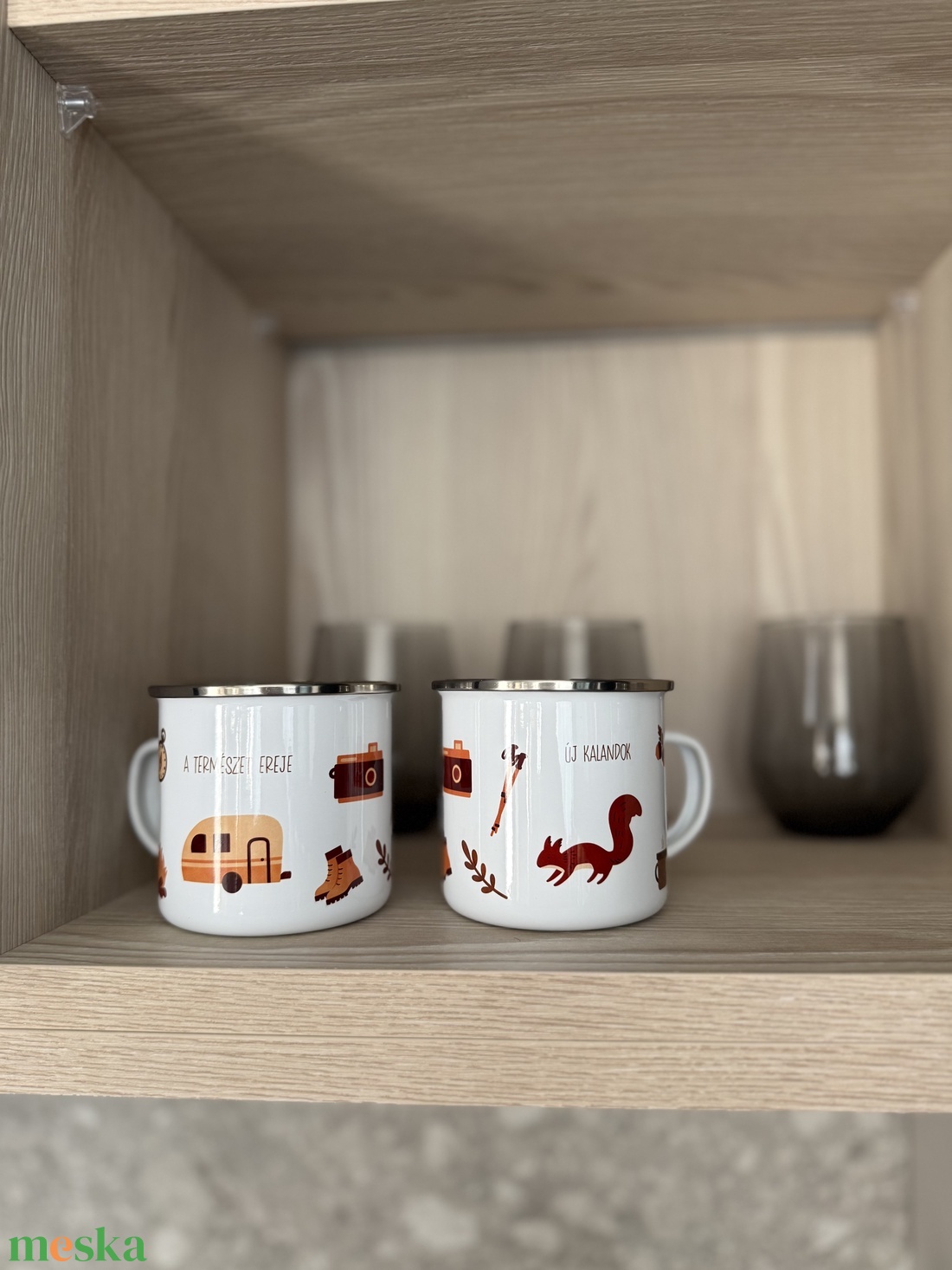 Kalandok a természetben - fém bögre  - otthon & életmód - konyhafelszerelés, tálalás - tálalás - bögre & csésze - Meska.hu