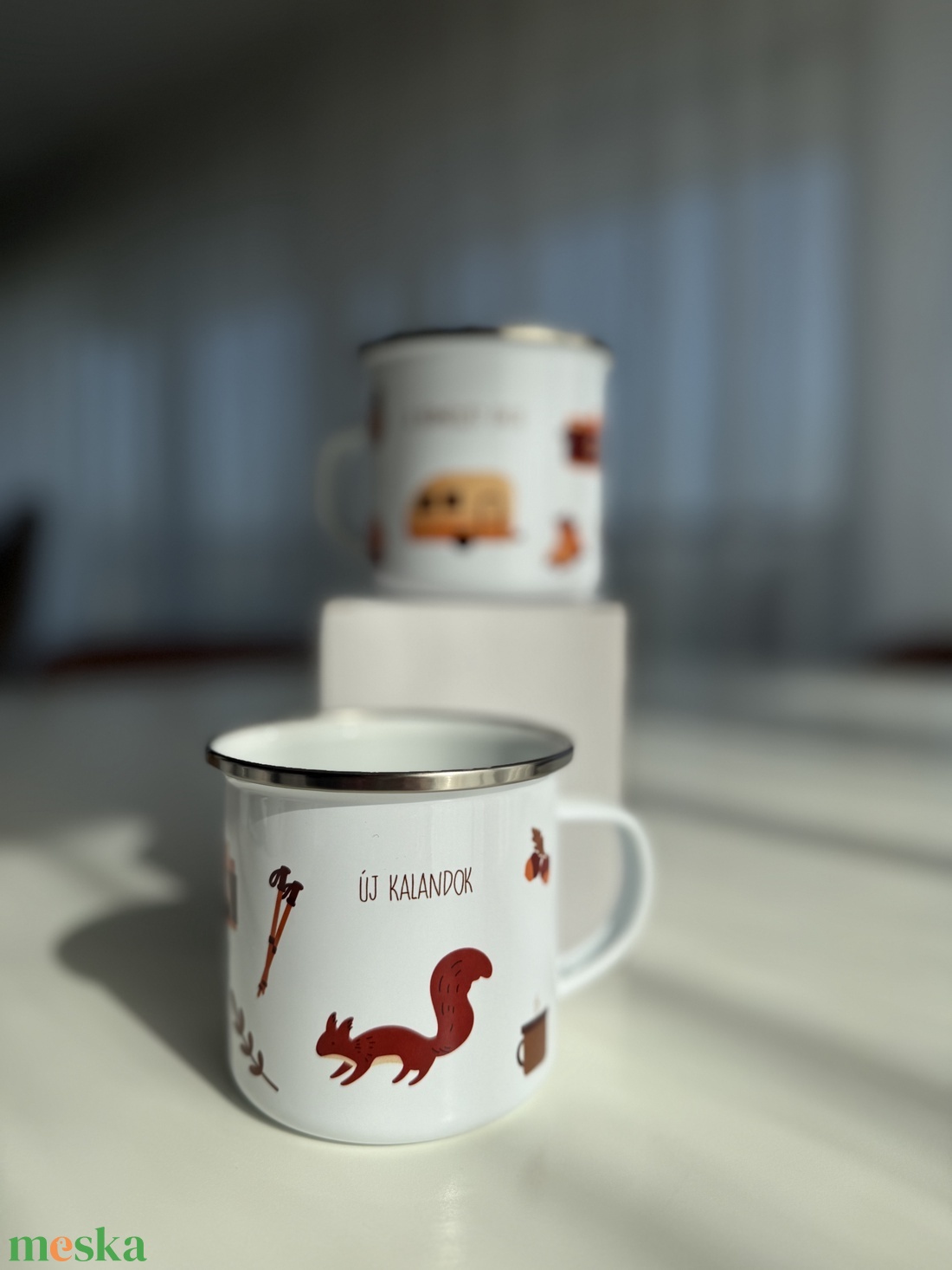 Kalandok a természetben - fém bögre  - otthon & életmód - konyhafelszerelés, tálalás - tálalás - bögre & csésze - Meska.hu