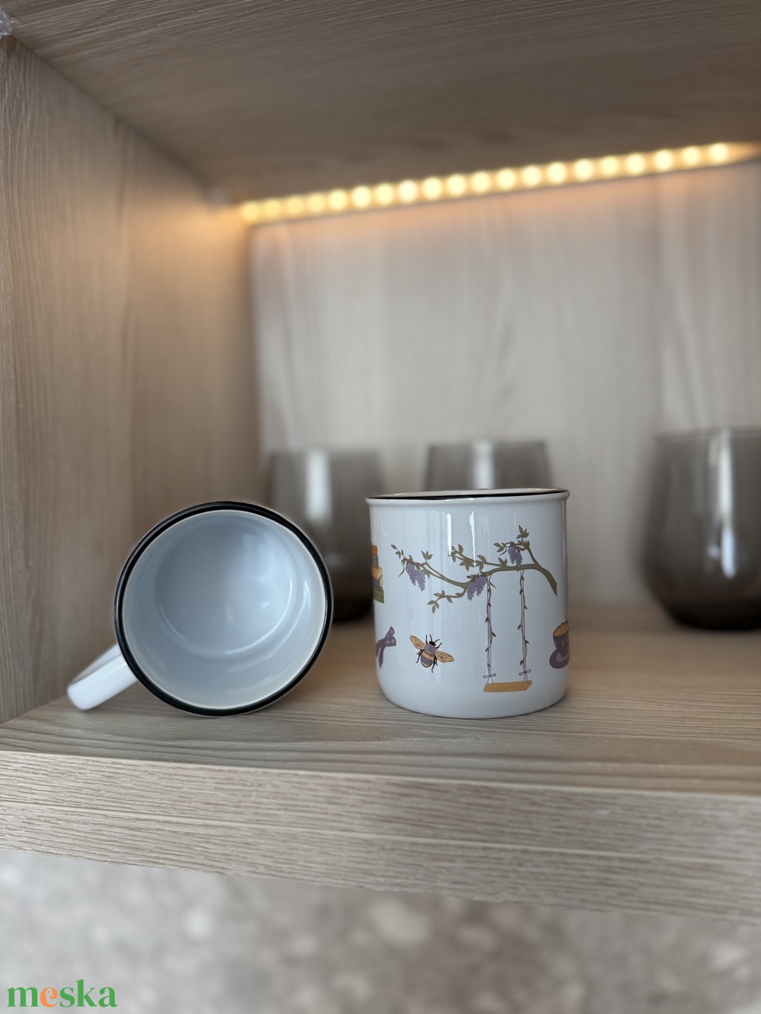 Bridgerton hangulat - kerámia bögre  - otthon & életmód - konyhafelszerelés, tálalás - tálalás - bögre & csésze - Meska.hu