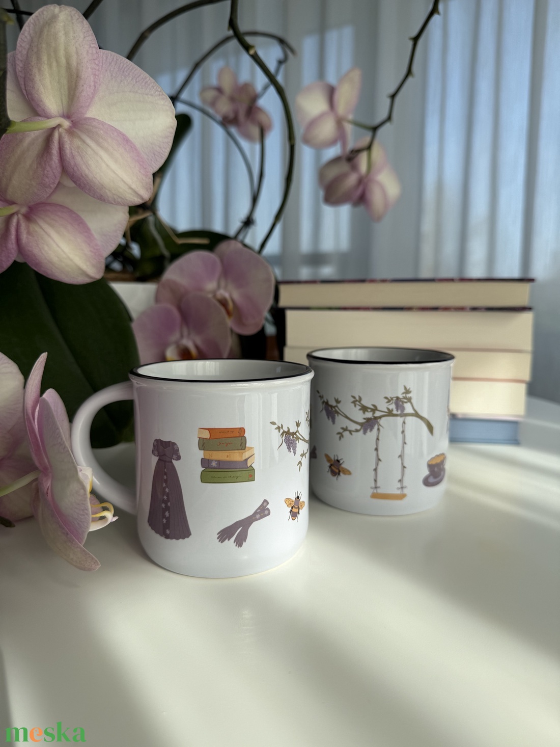 Bridgerton hangulat - kerámia bögre  - otthon & életmód - konyhafelszerelés, tálalás - tálalás - bögre & csésze - Meska.hu