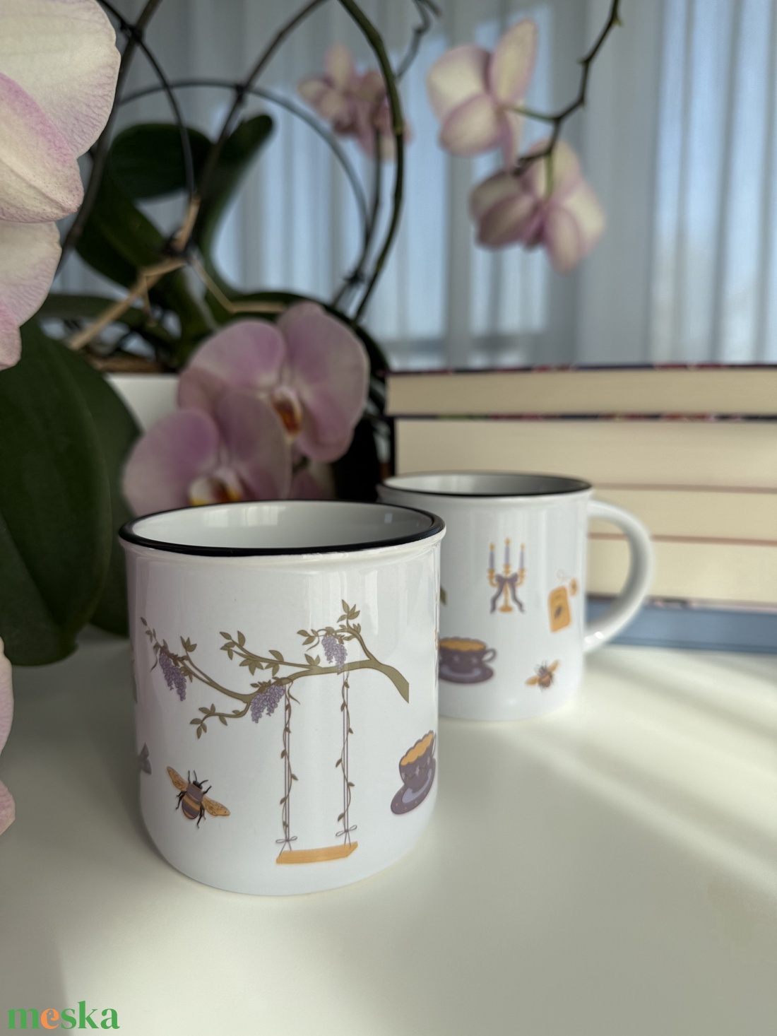 Bridgerton hangulat - kerámia bögre  - otthon & életmód - konyhafelszerelés, tálalás - tálalás - bögre & csésze - Meska.hu