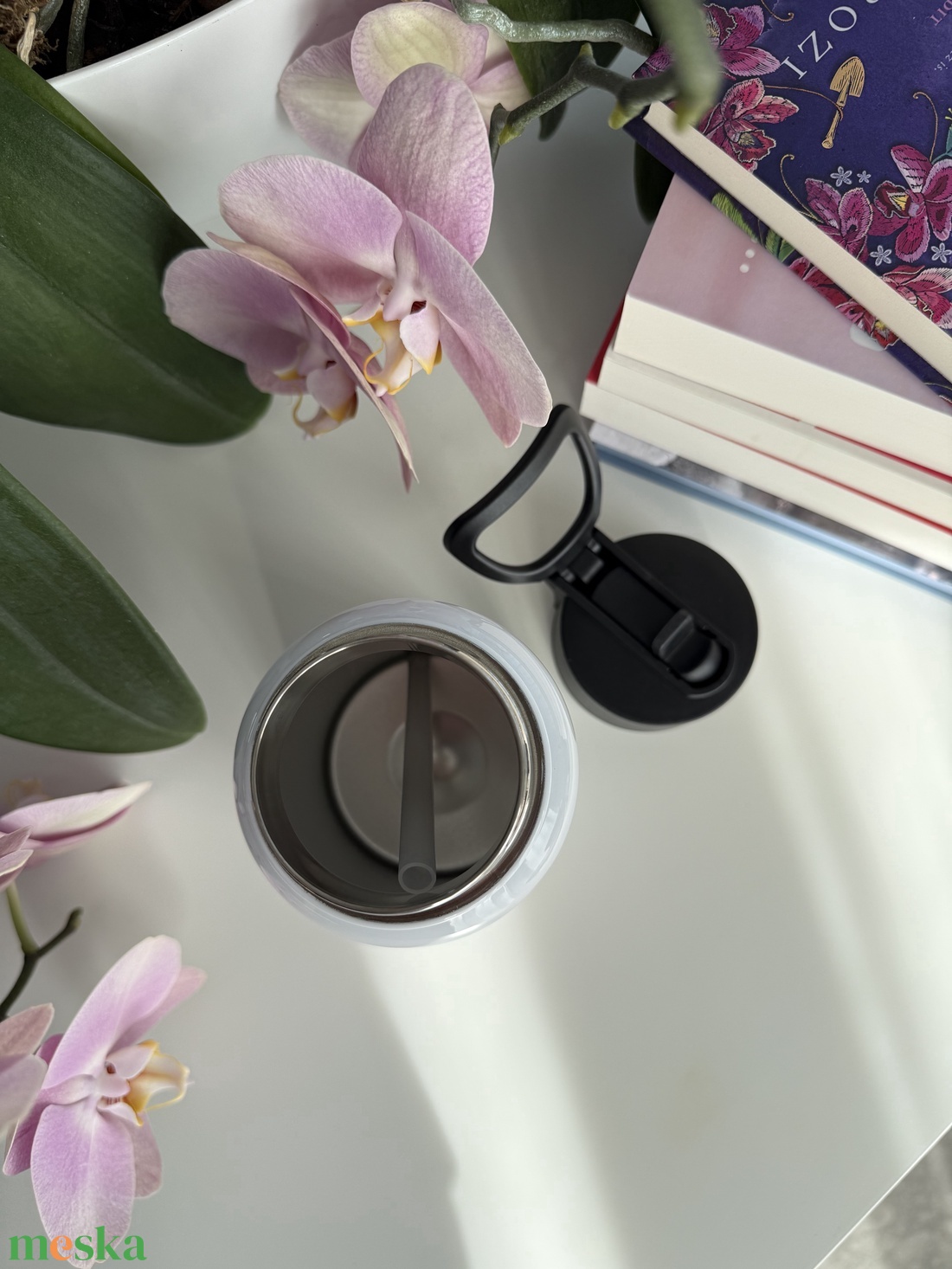 Bridgerton hangulat - rozsdamentes acél kulacs  - otthon & életmód - konyhafelszerelés, tálalás - italos kellékek - kulacsok - Meska.hu