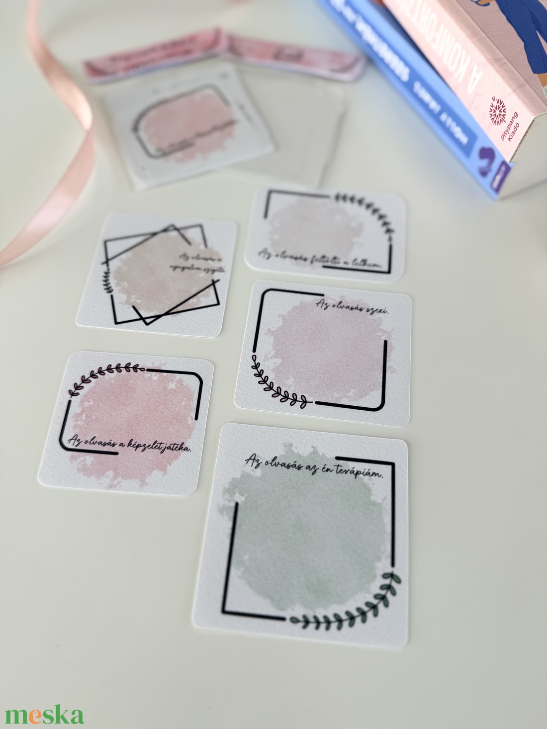 Könyvnapló - jegyzetmatrica csomag - otthon & életmód - papír, írószer - matrica, matrica csomag - Meska.hu