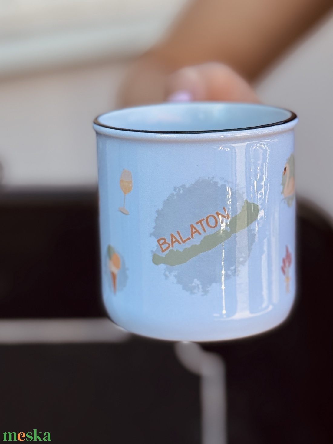 Nekem a Balaton - kerámia bögre  - otthon & életmód - konyhafelszerelés, tálalás - tálalás - bögre & csésze - Meska.hu