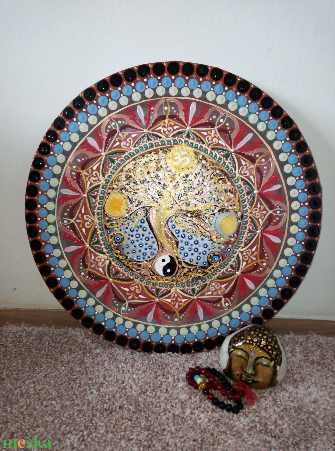 Életfa Mandala - művészet - festmény - akril - Meska.hu Életfa Mandala - művészet - festmény - akril - Meska.hu