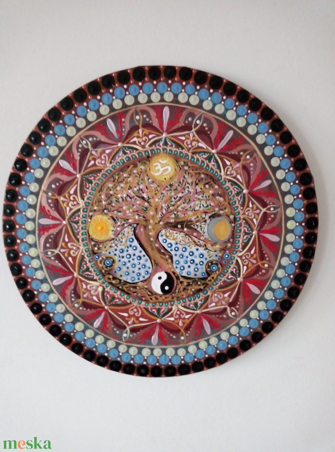 Életfa Mandala - művészet - festmény - akril - Meska.hu Életfa Mandala - művészet - festmény - akril - Meska.hu