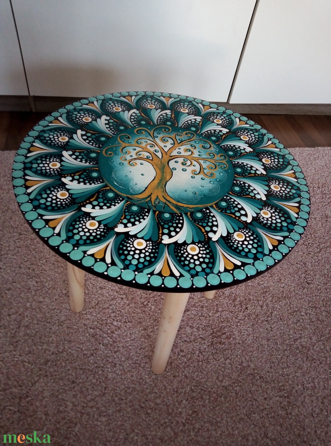 Életfa Mandala asztalka - otthon & életmód - bútor - asztal - Meska.hu Életfa Mandala asztalka - otthon & életmód - bútor - asztal - Meska.hu
