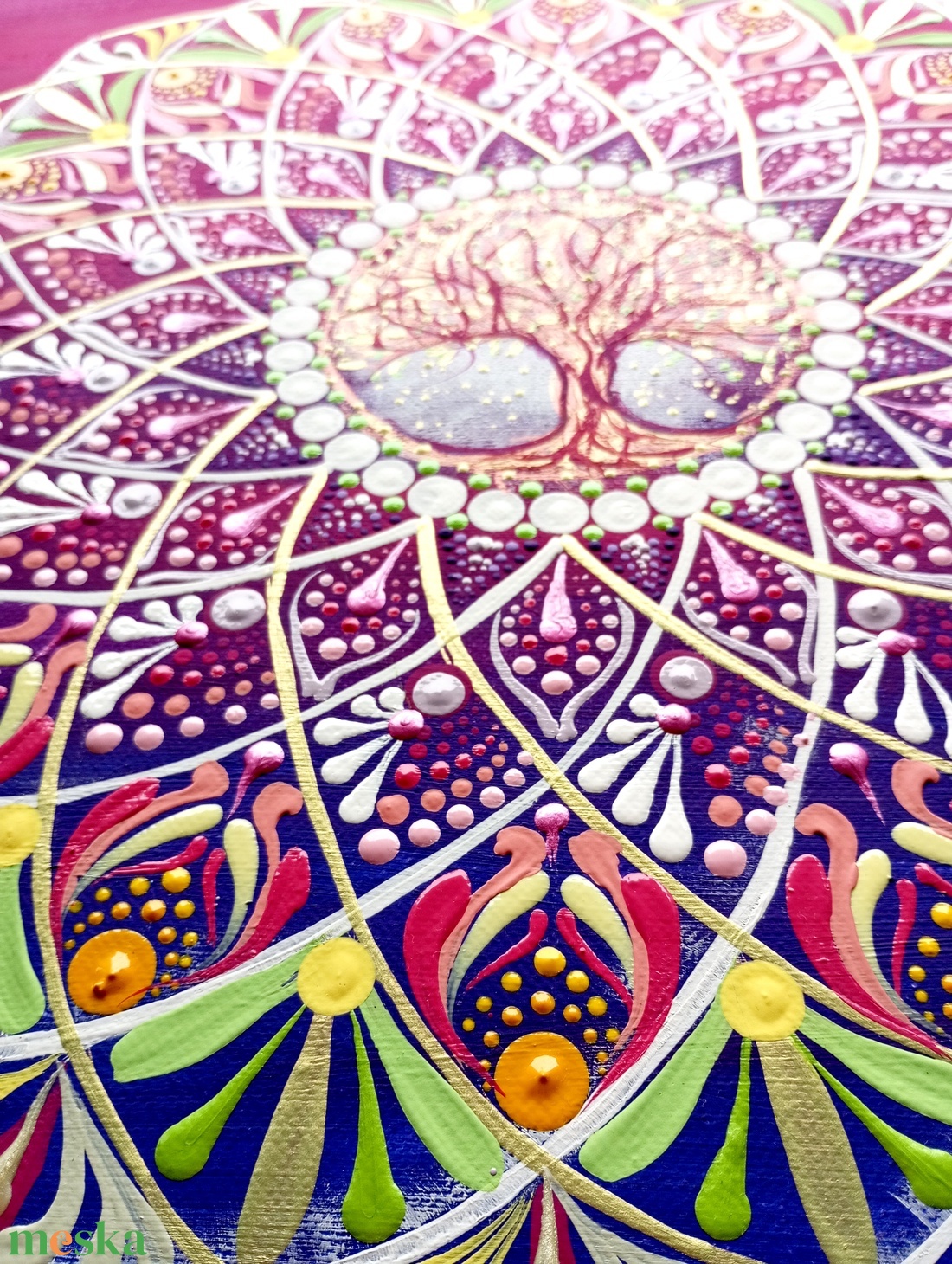 Életfa Mandala - művészet - festmény - akril - Meska.hu Életfa Mandala - művészet - festmény - akril - Meska.hu
