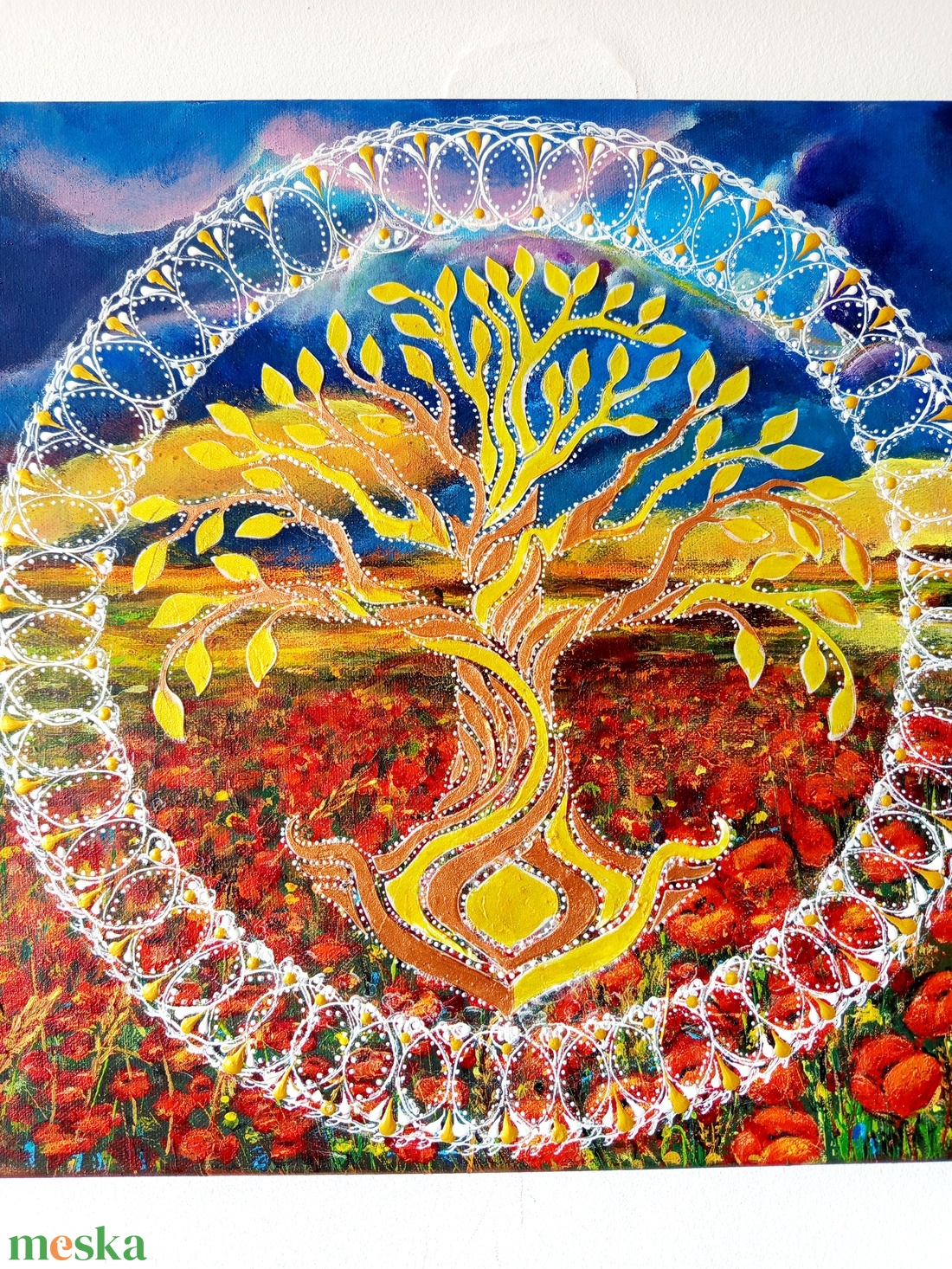 Pipacsmező Mandala - művészet - festmény - akril - Meska.hu Pipacsmező Mandala - művészet - festmény - akril - Meska.hu