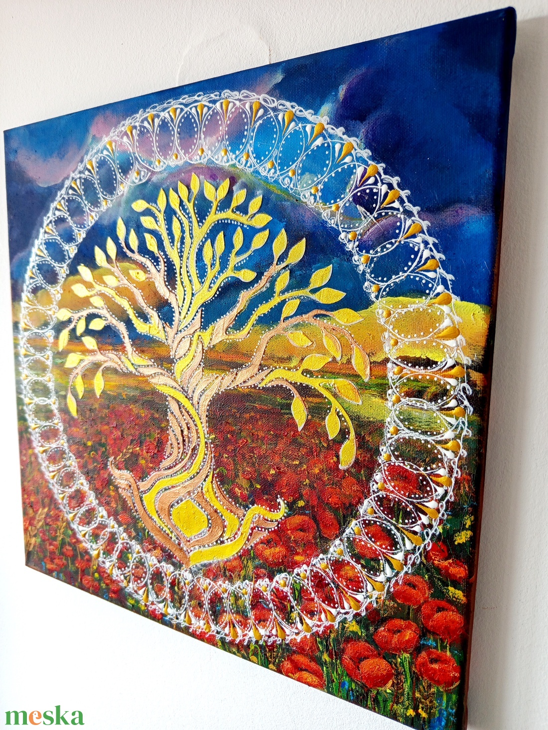Pipacsmező Mandala - művészet - festmény - akril - Meska.hu Pipacsmező Mandala - művészet - festmény - akril - Meska.hu