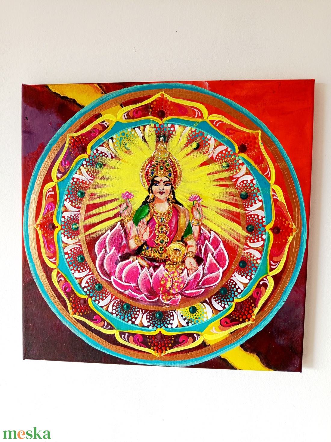 Lakshmi Mandala - művészet - festmény - akril - Meska.hu Lakshmi Mandala - művészet - festmény - akril - Meska.hu