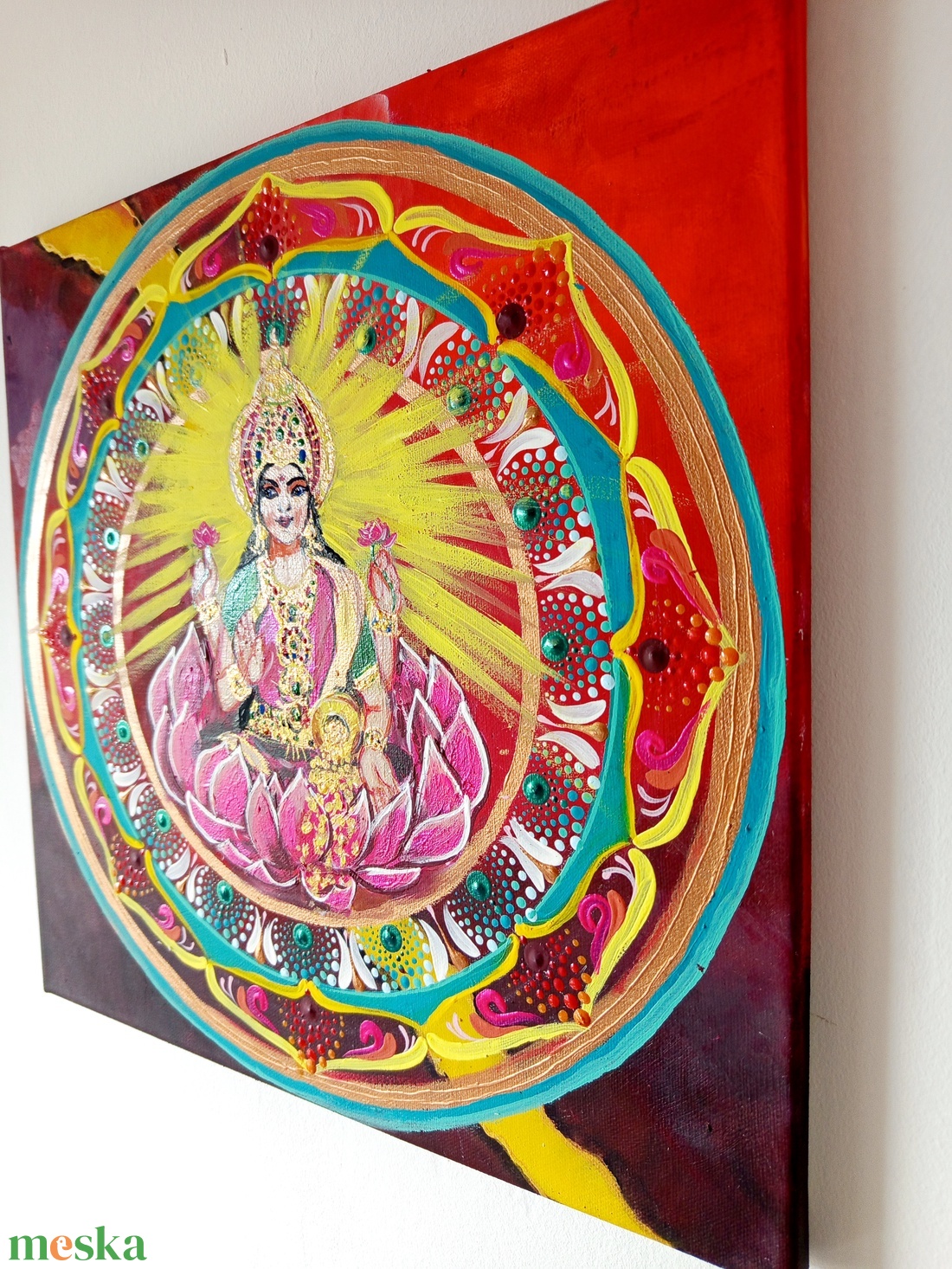 Lakshmi Mandala - művészet - festmény - akril - Meska.hu Lakshmi Mandala - művészet - festmény - akril - Meska.hu