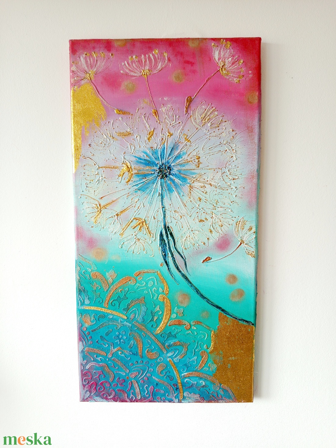 Pitypang varázs - művészet - festmény - akril - Meska.hu