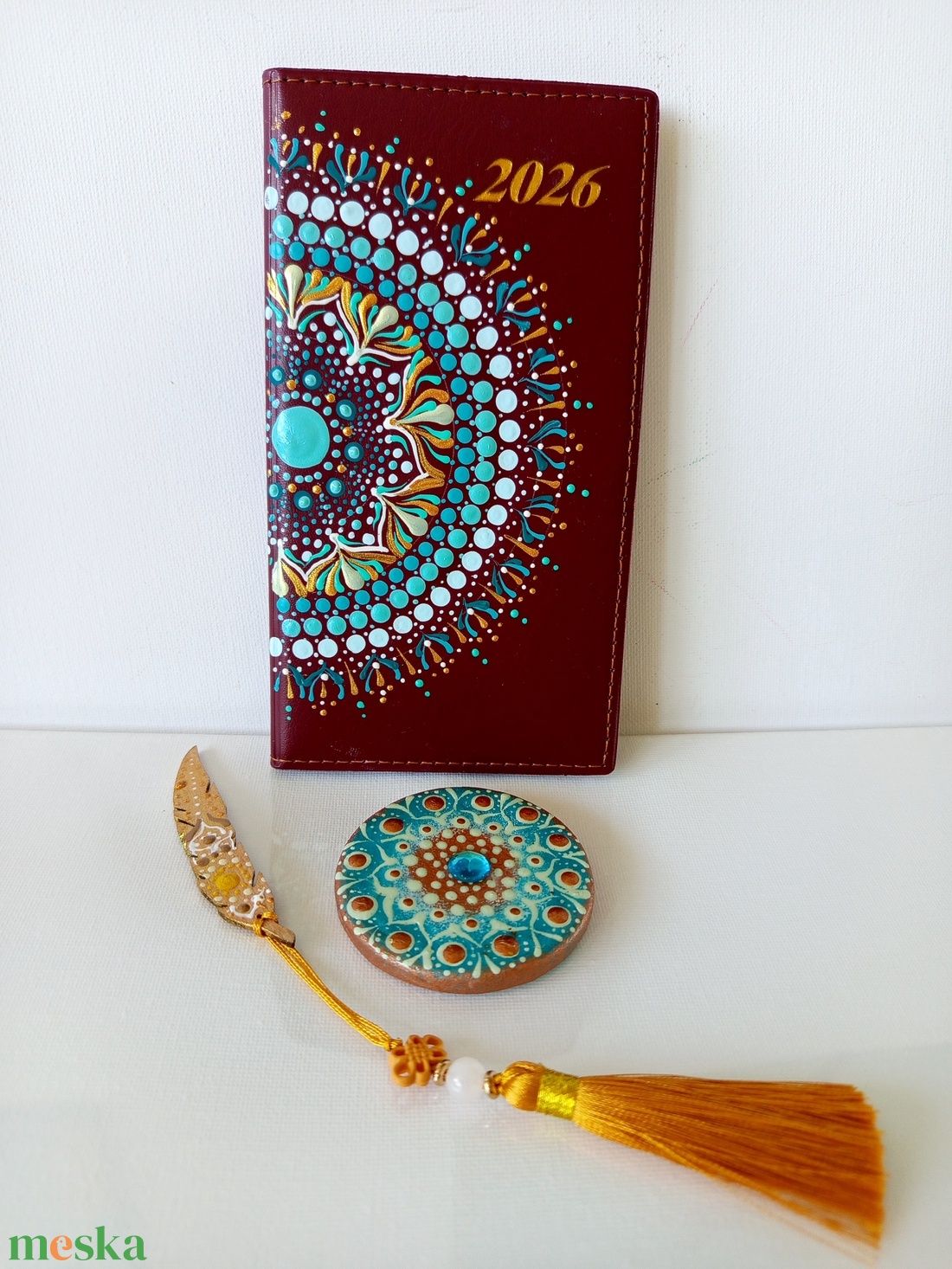 Mahagóni zsebnaptár  - otthon & életmód - papír, írószer - naptár & tervező - Meska.hu