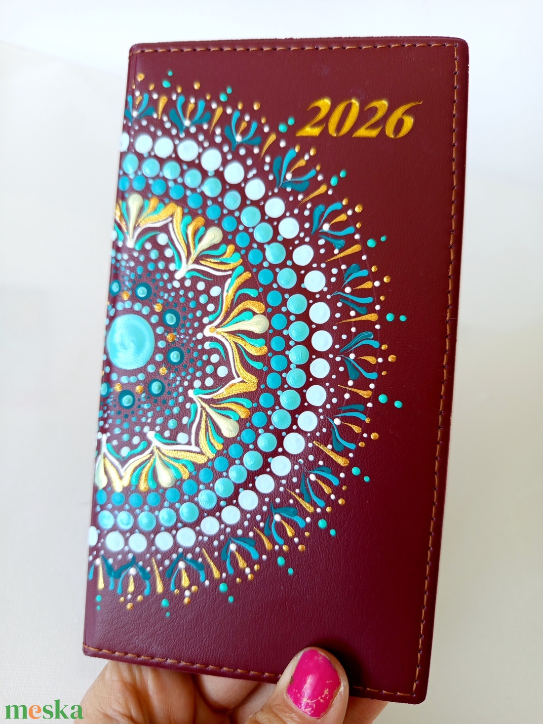 Mahagóni zsebnaptár  - otthon & életmód - papír, írószer - naptár & tervező - Meska.hu