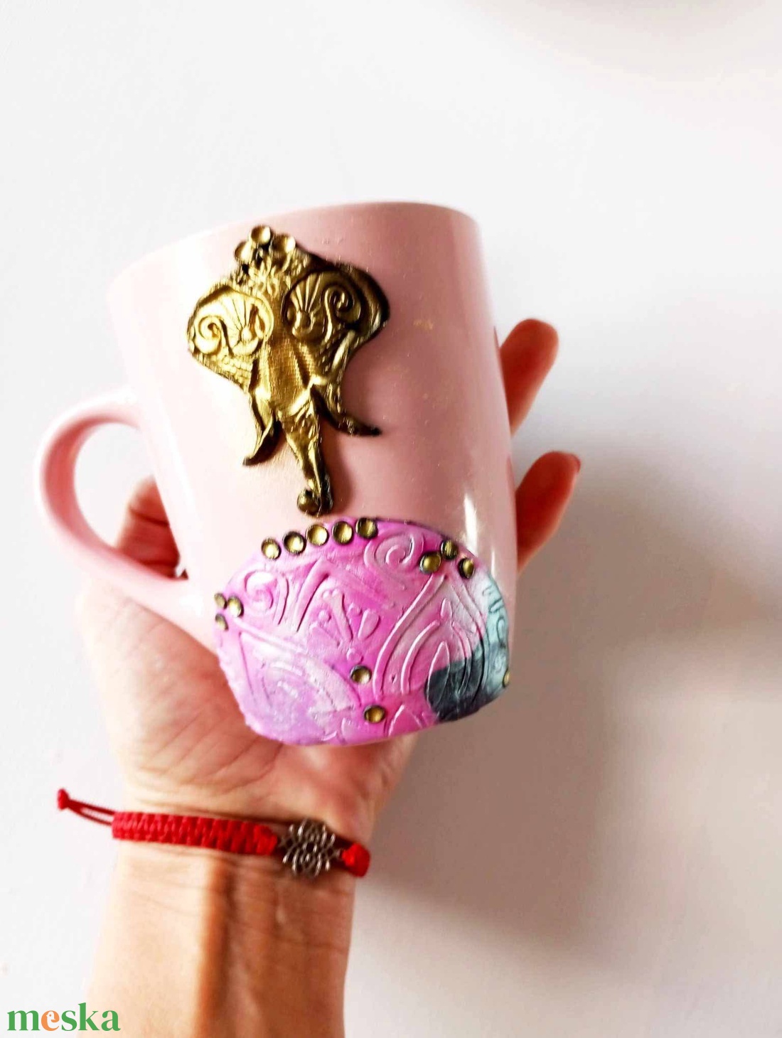 Arany elefánt bögrén - otthon & életmód - konyhafelszerelés, tálalás - tálalás - bögre & csésze - Meska.hu