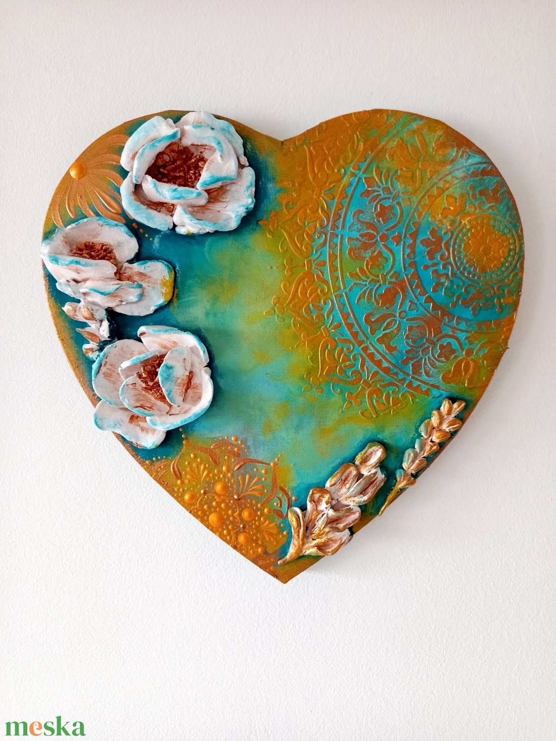 Formázott Virágok harmóniája  - művészet - festmény - festmény vegyes technika - Meska.hu