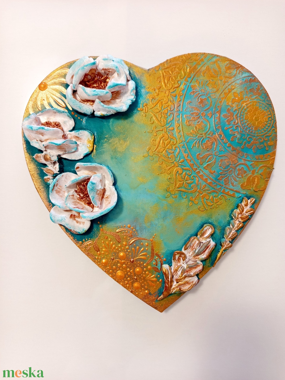 Formázott Virágok harmóniája  - művészet - festmény - festmény vegyes technika - Meska.hu