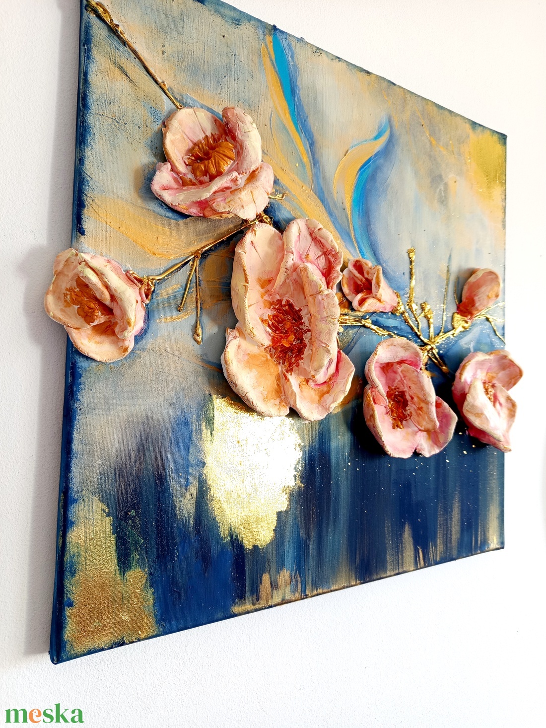 Virágok könnyed eleganciája - művészet - festmény - festmény vegyes technika - Meska.hu
