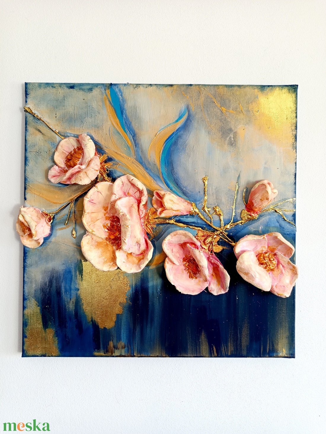 Virágok könnyed eleganciája - művészet - festmény - festmény vegyes technika - Meska.hu