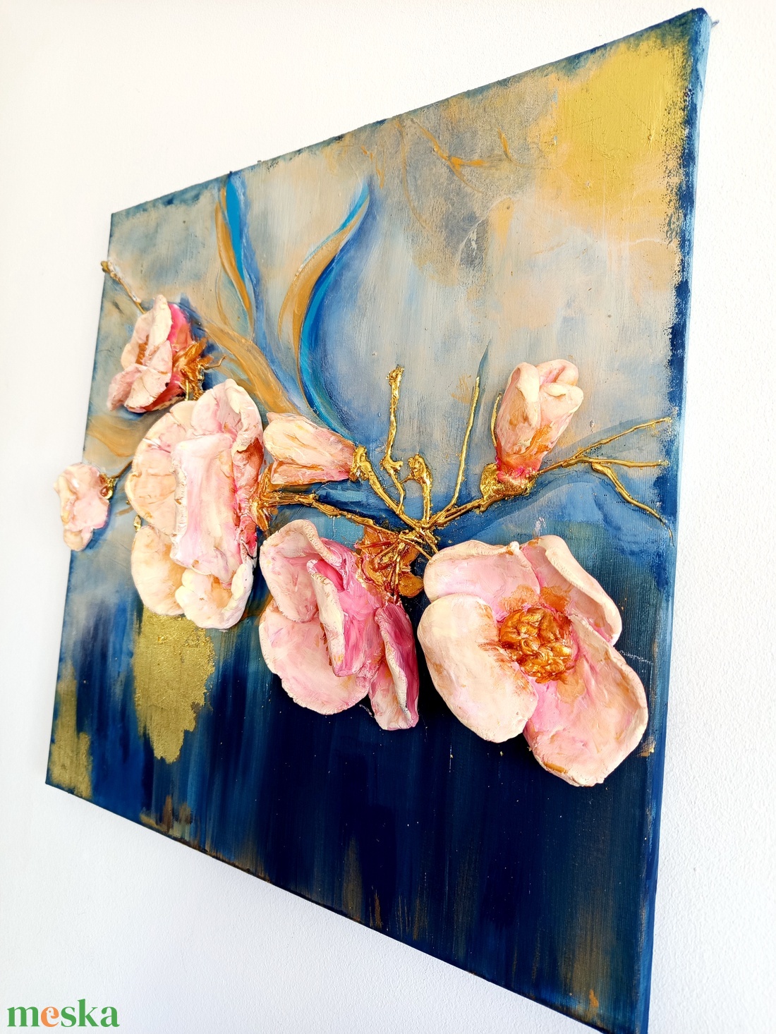 Virágok könnyed eleganciája - művészet - festmény - festmény vegyes technika - Meska.hu