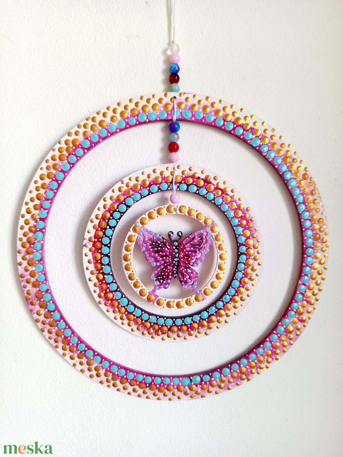 Mandala Szélforgó  - otthon & életmód - dekoráció - fali és függő dekoráció - álomfogó - Meska.hu
