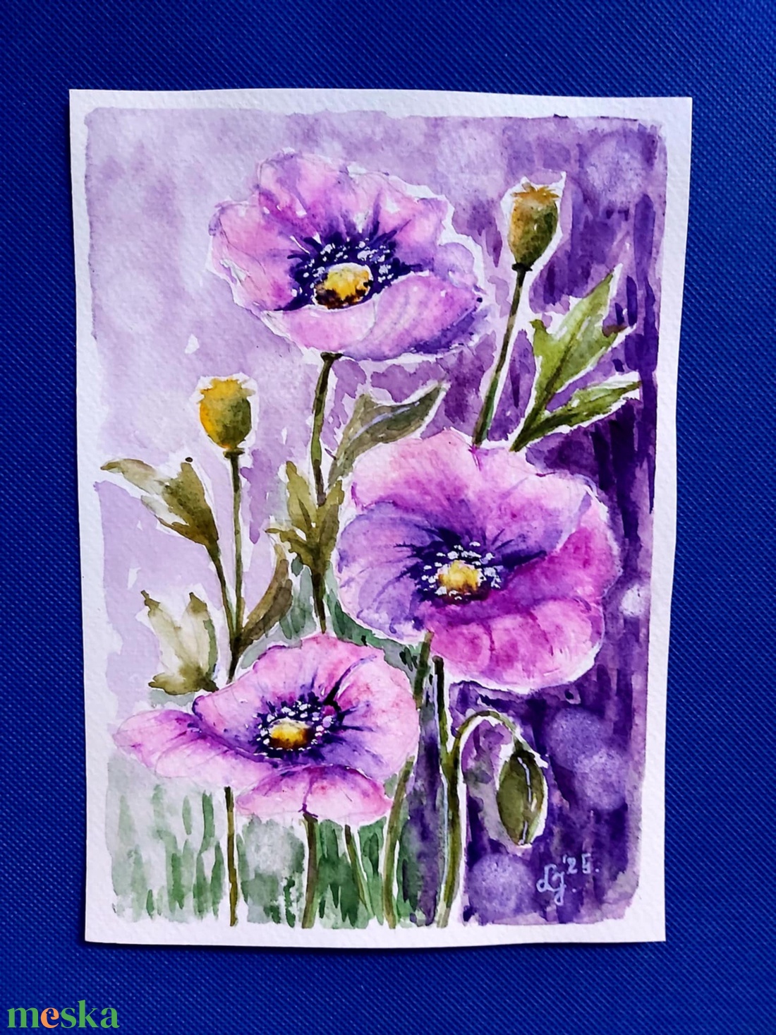 Mákvirág - művészet - festmény - akvarell - Meska.hu