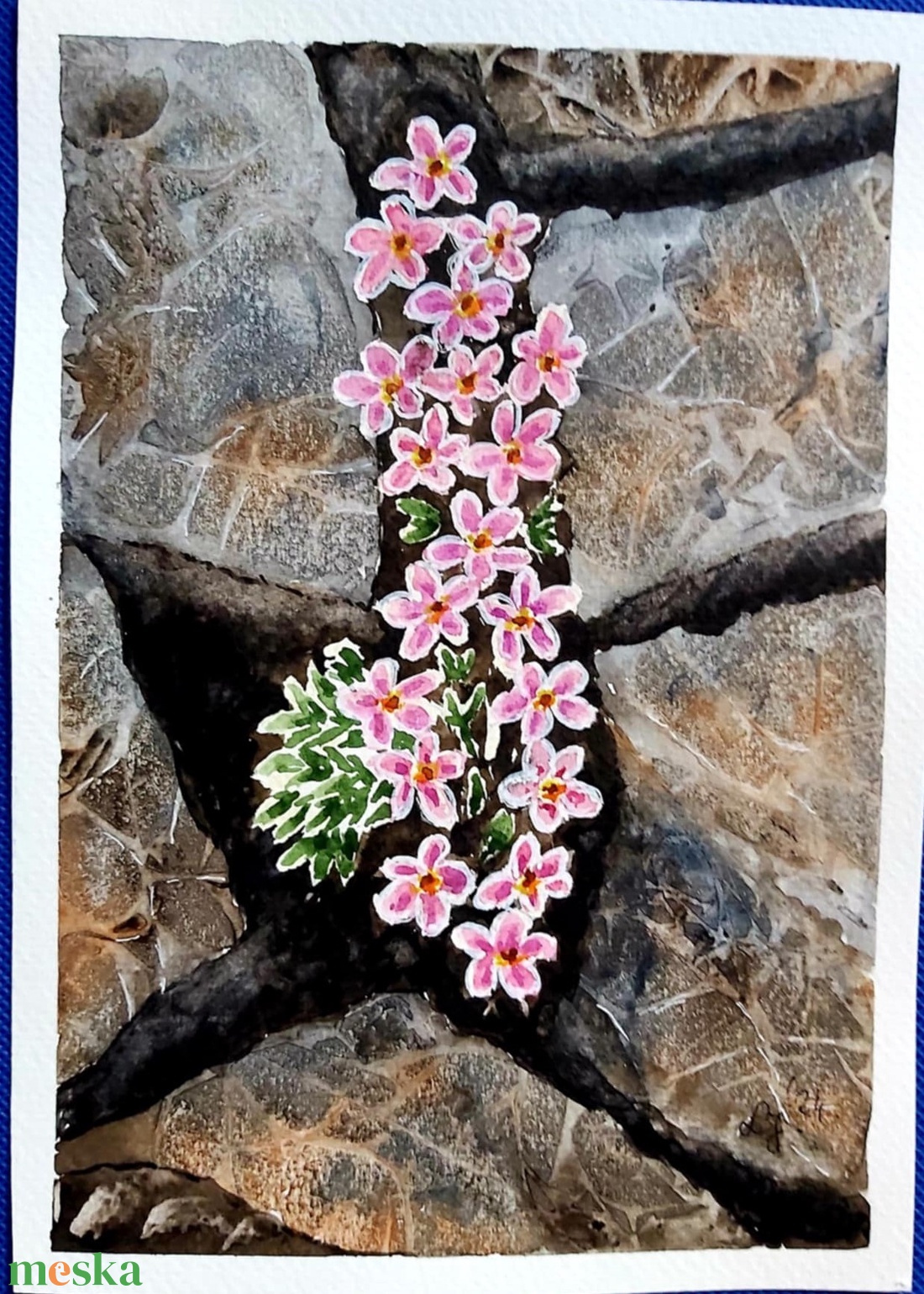  Sziklák között  - művészet - festmény - akvarell - Meska.hu