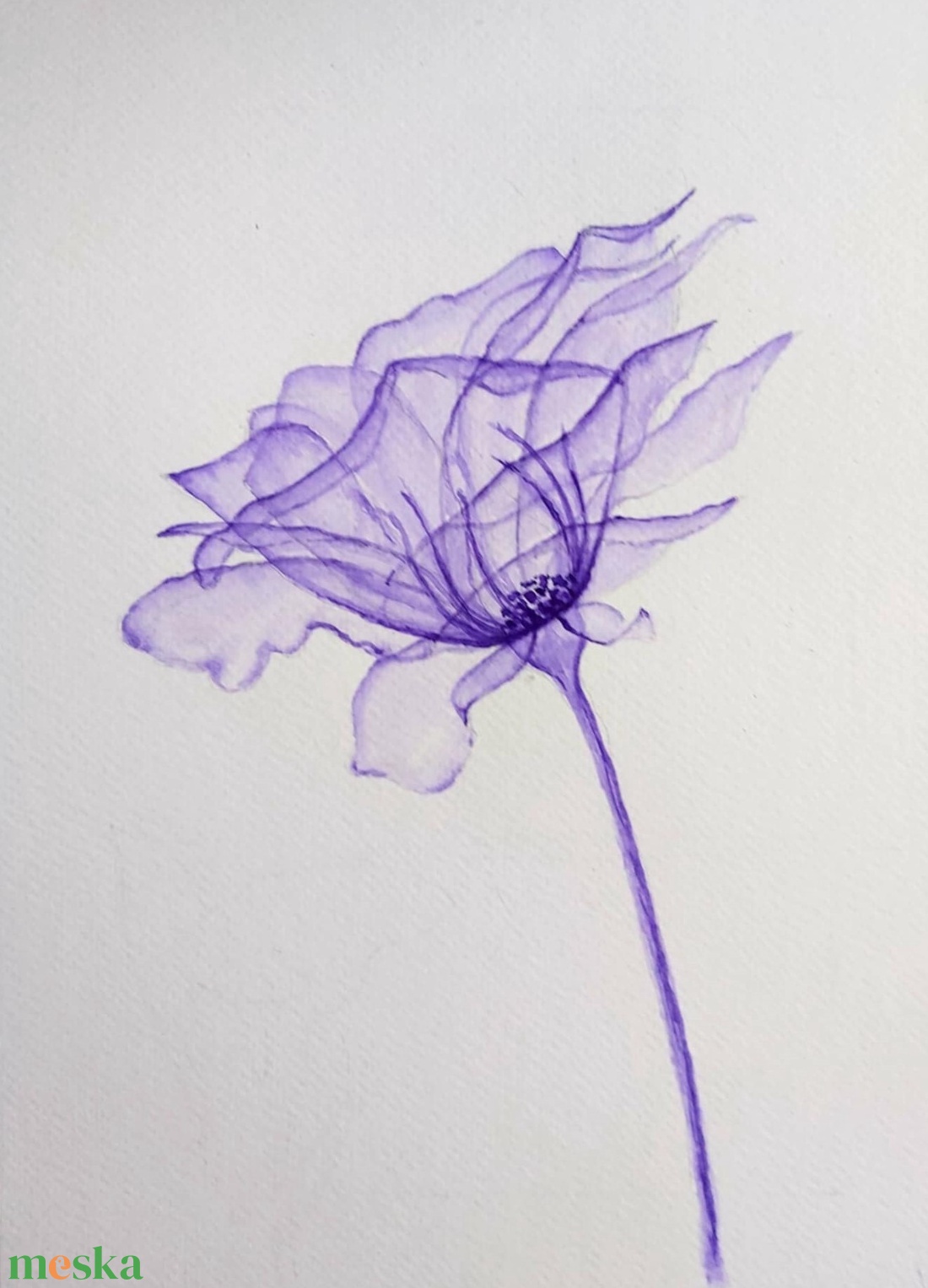 Lilaság - művészet - festmény - akvarell - Meska.hu