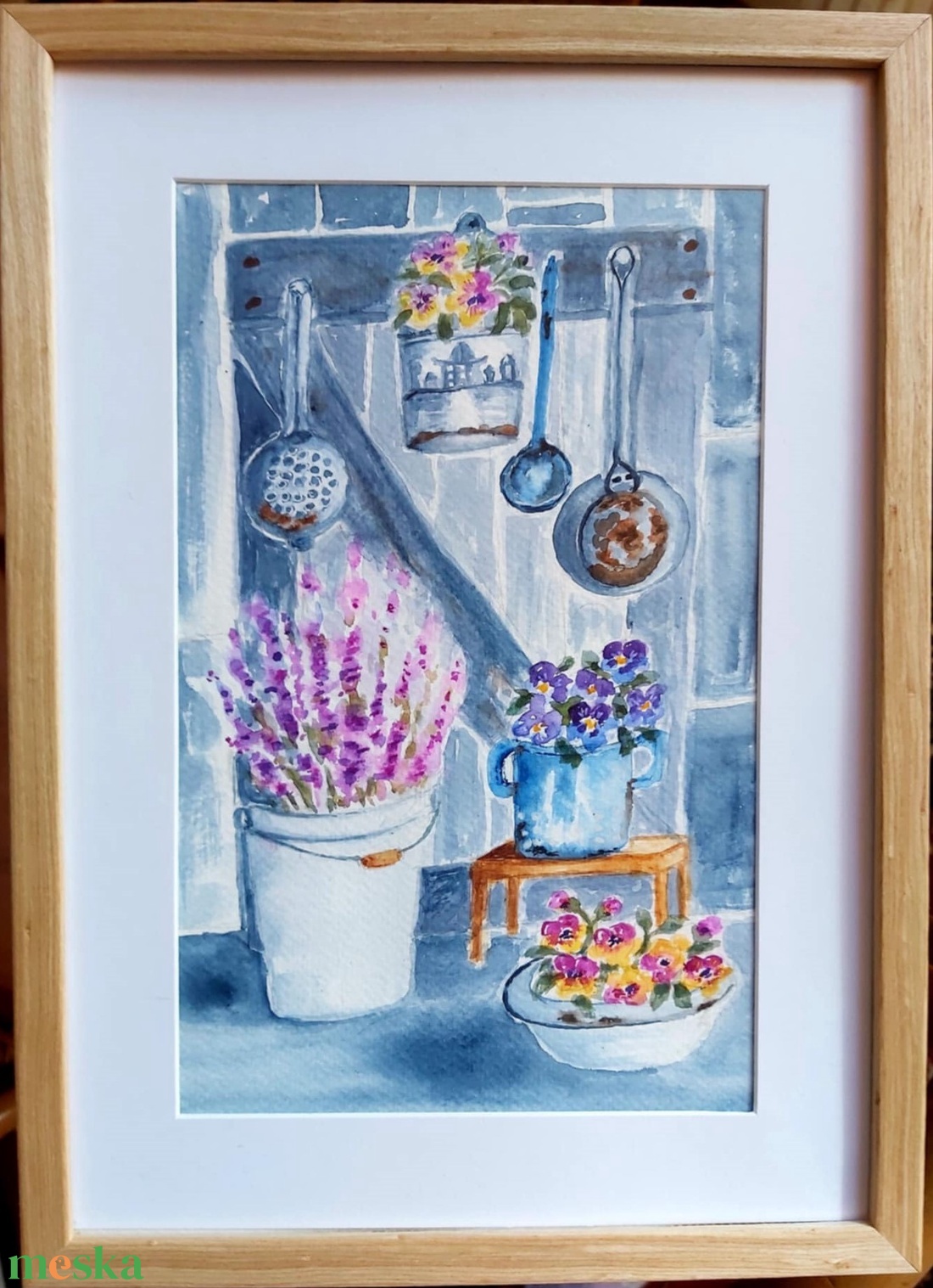 Vintage akvarell  - művészet - festmény - akvarell - Meska.hu