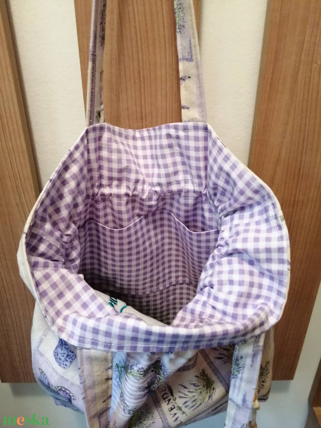 Levendulás bevásárló táska - táska & tok - bevásárlás & shopper táska - shopper, textiltáska, szatyor - Meska.hu