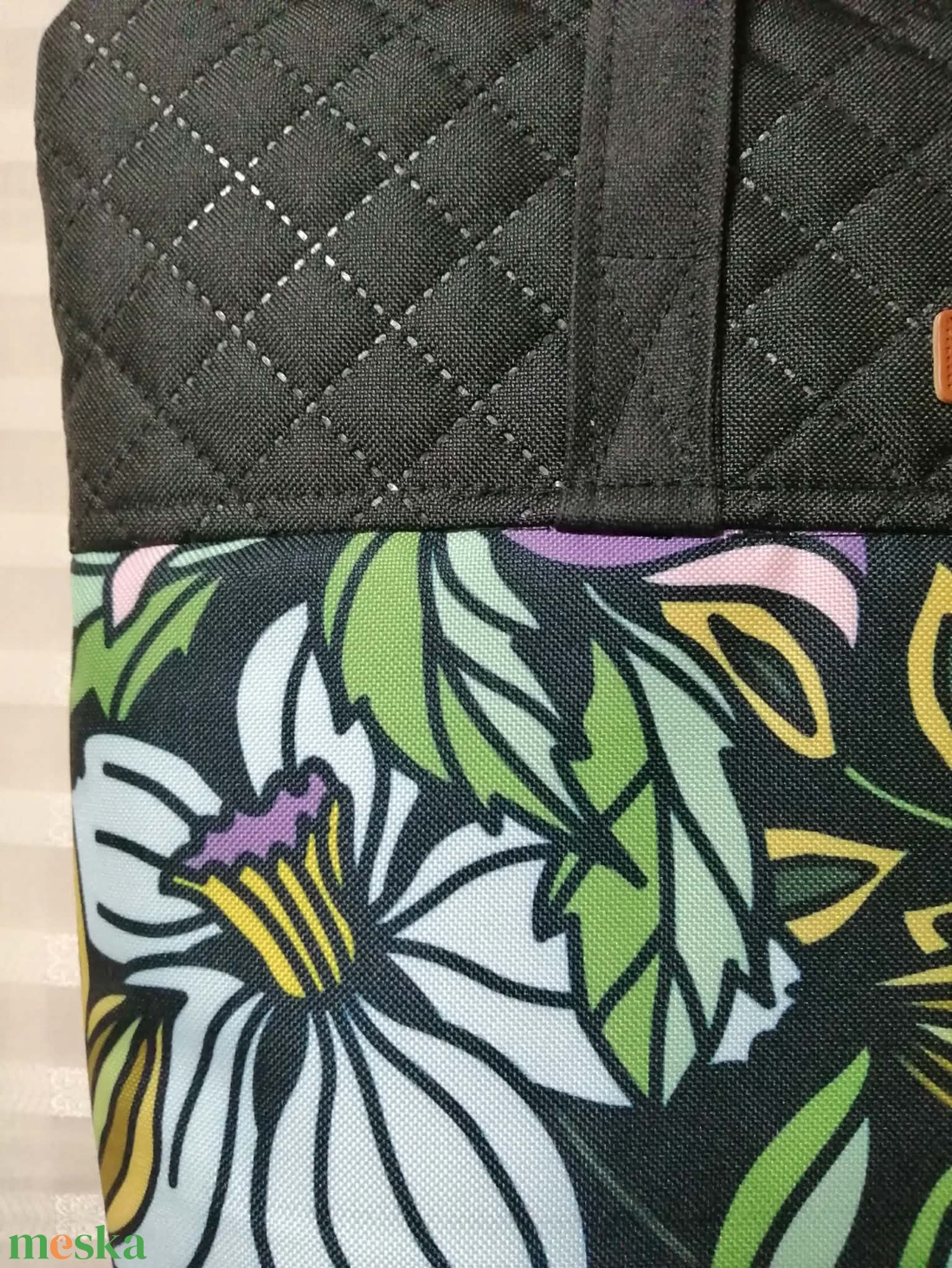 Nagy virágos  táska - táska & tok - kézitáska & válltáska - kézitáska - Meska.hu