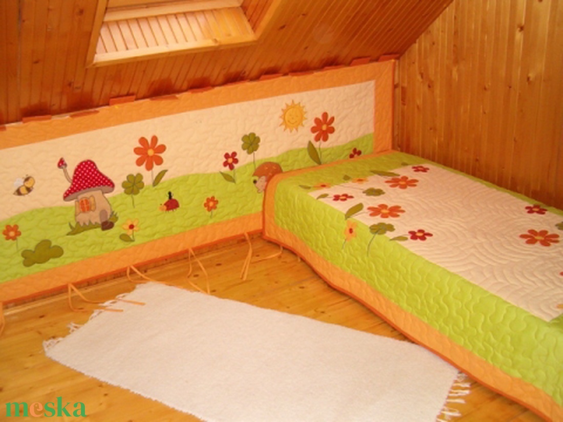 Falvédő ágytakaró gyerekszobába - baba - mama - babaszoba dekoráció - falvédő gyerekszobába - Meska.hu