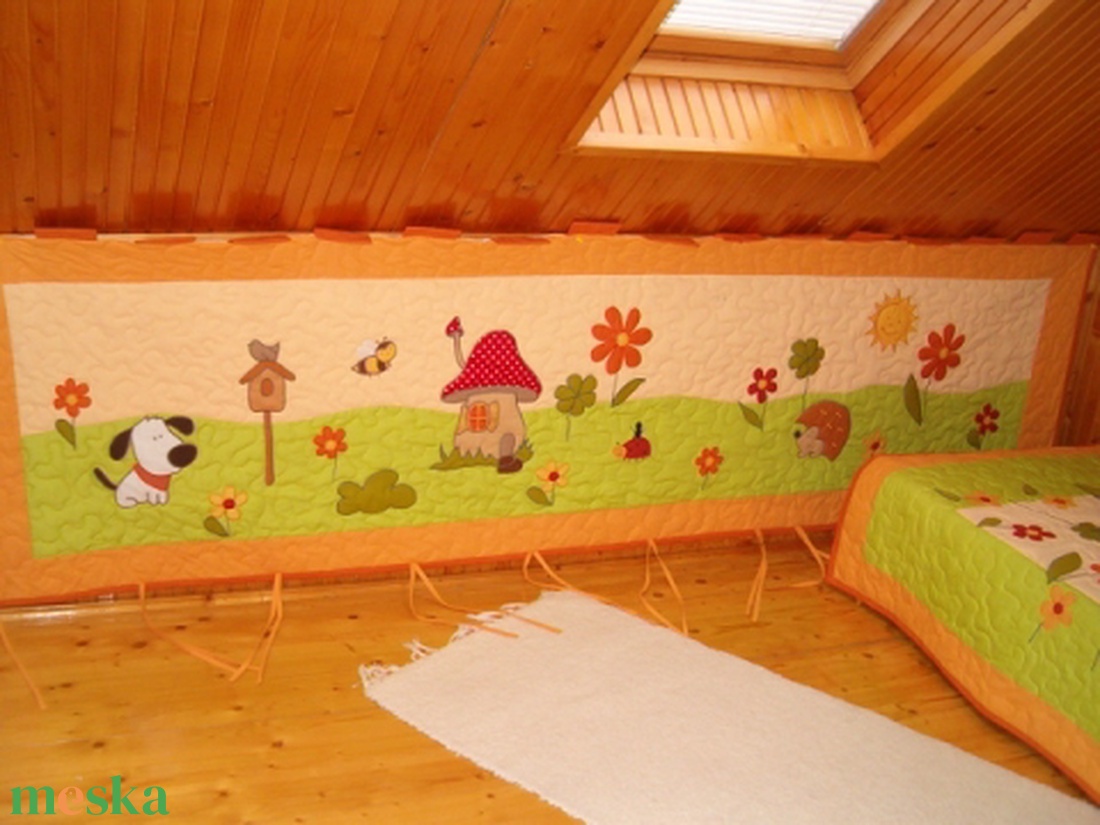 Falvédő ágytakaró gyerekszobába - baba - mama - babaszoba dekoráció - falvédő gyerekszobába - Meska.hu